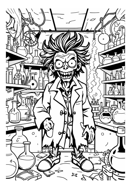 Zombie Scientist in a Lab