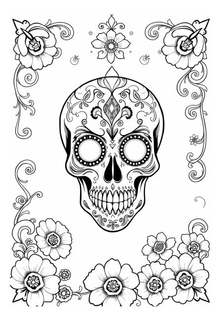 Authentic Dia de los Muertos Sugar Skull