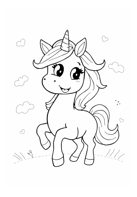 Friendly Unicorn Sharing Joy and Laughter