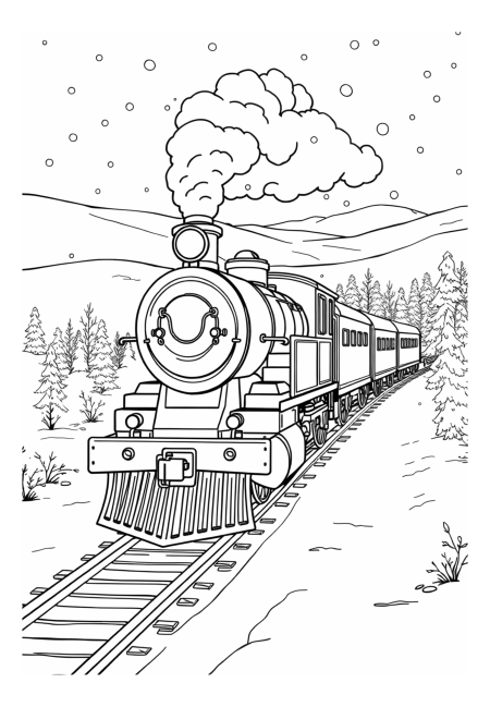 Train in Winter Wonderland