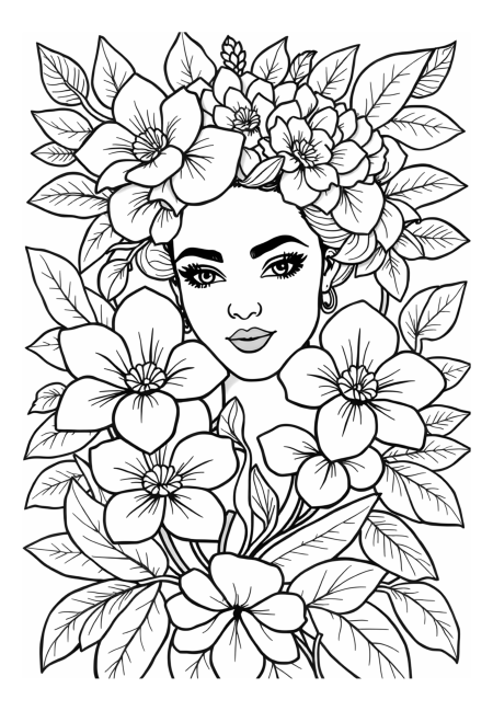 Frida Kahlo Bold Floral Creations