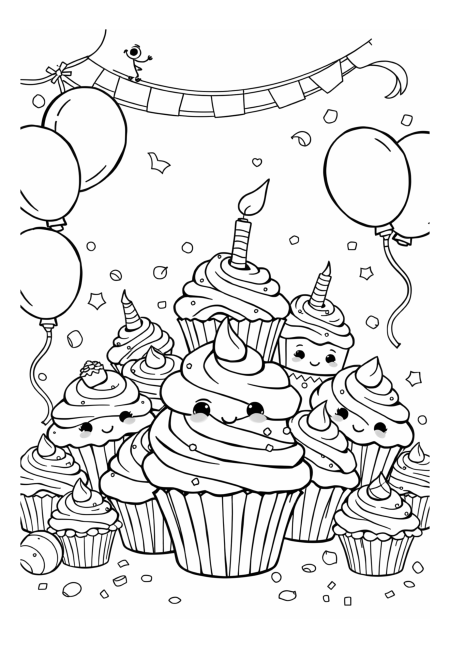 Colorful Cupcake Party