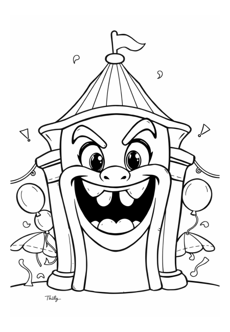 Thrilling Face of a Funhouse