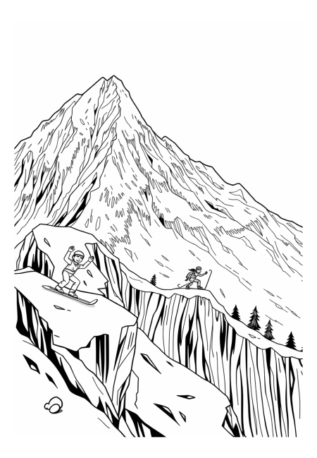 Epic Peaks with Skis and Snowboarders