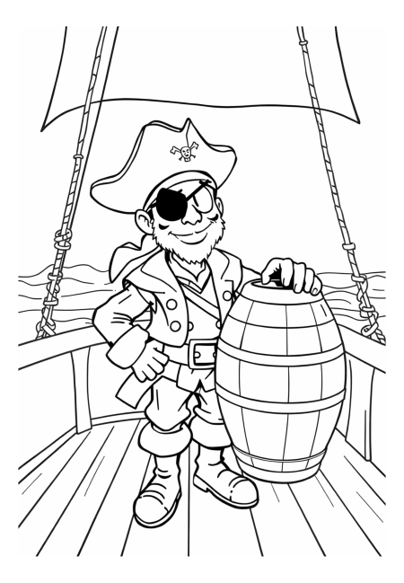 Pirate's Life with a Barrel of Rum