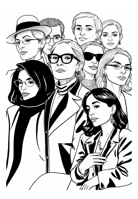 Fashion Icon Collage: Famous Designers