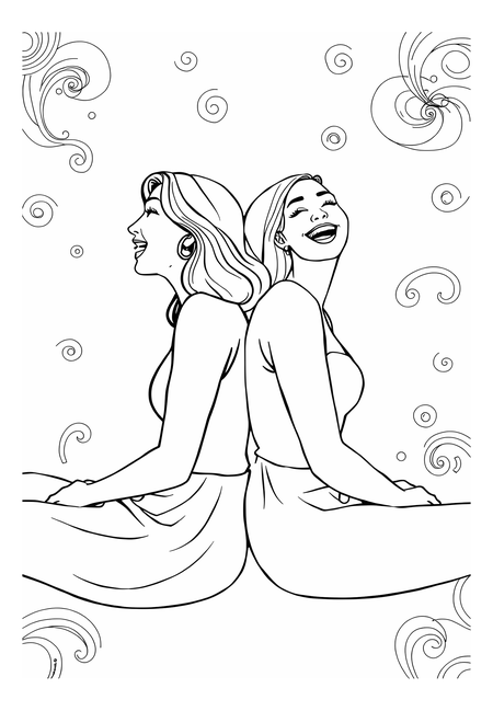 Sisters Sharing Strength and Love