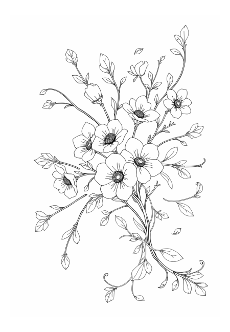 Charming Vintage Floral Composition