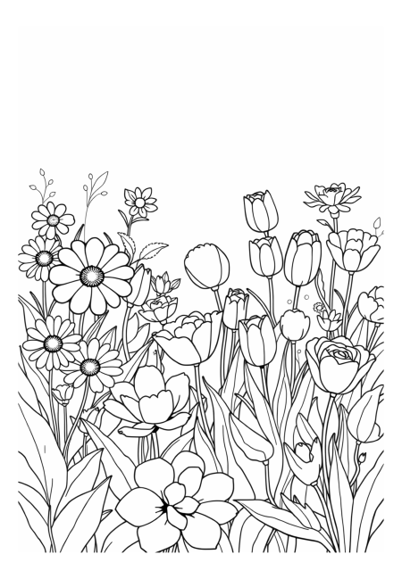 Lush Garden Blooms