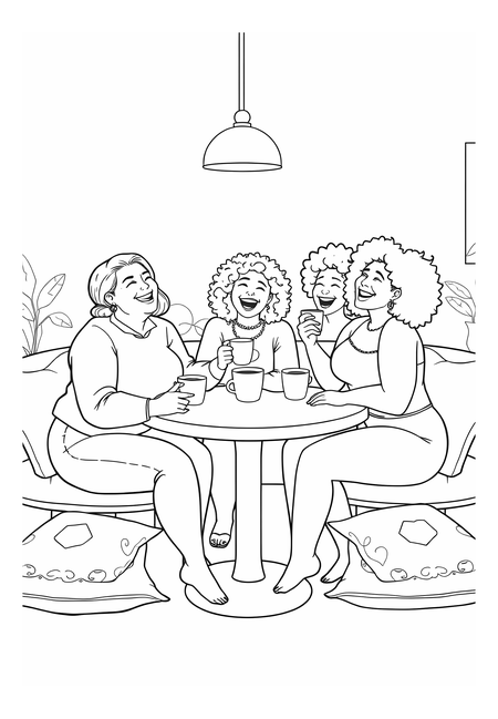 Laughter and Self-Love Over Coffee Time