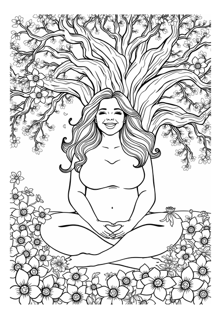Curves of Joy: Embrace Natural Beauty Beneath Life’s Tree