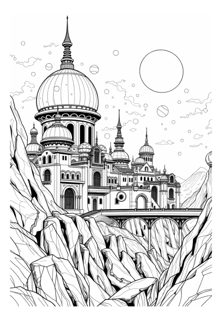 Enigmatic Alien Metropolis on a Distant World