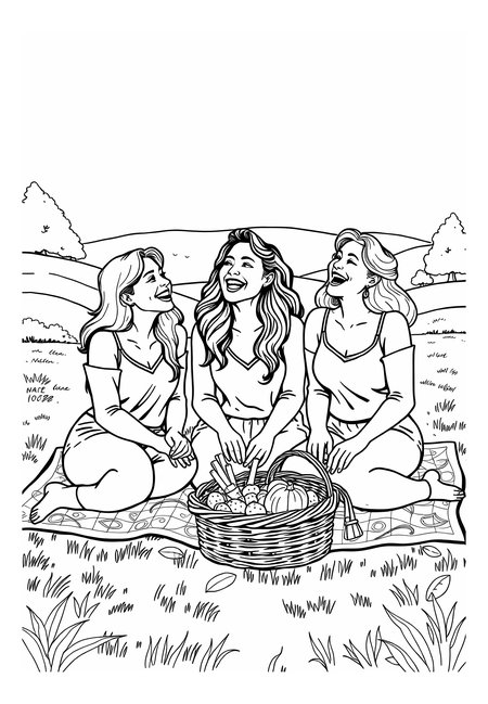Picnic with Friends in the Park