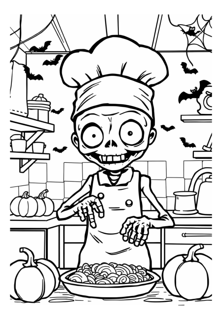 Zombie Chef Cooking Dinner