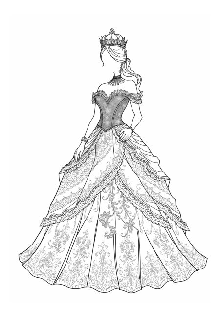 Exquisite Royal Ball Gown with Radiant Sparkle Accents