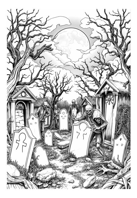Spooky Zombie Cemetery