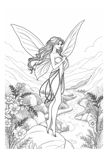 Ethereal Fairy in a Dreamlike Landscape