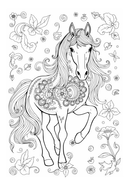 Horse-Themed Alphabet Letters for Learning