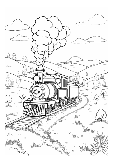 Scenic Steam Locomotive Adventure Through Lush Landscapes