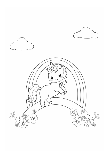 Unicorn at the Edge of a Rainbow