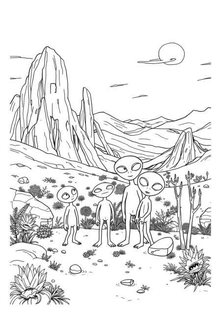 Alien Family Adventure on a Mysterious Exoplanet