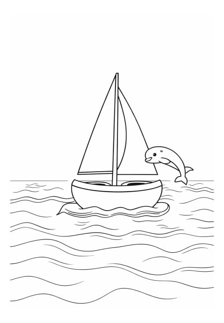 Sunset Sail with Dolphin Friends