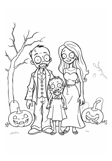 Zombie Family Portrait
