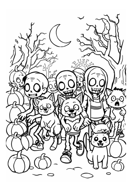 Cute Zombie Pet Parade