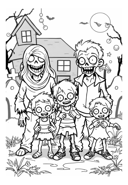 Haunting Undead Family Portrait