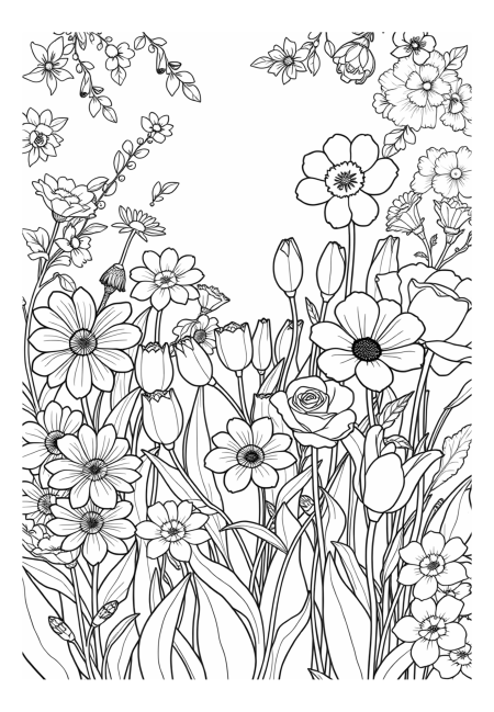 Vibrant Garden Blooms