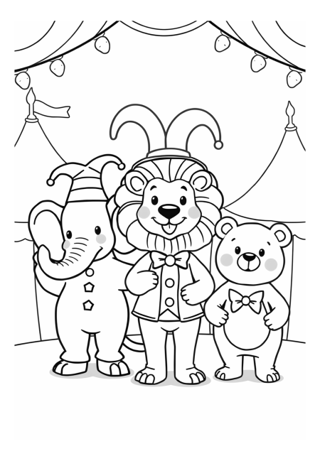 Adorable Circus Animals in Costumes