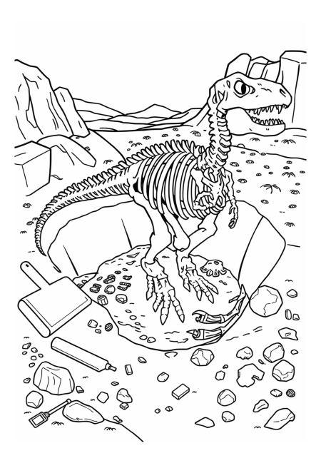Dinosaur Skeleton Dig Site Adventure